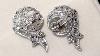 1 46 Ct Diamond And Platinum Stud Earrings Antique Circa 1930 Ac Silver A6272
