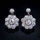 2.00ct Round Cut Lab Created Diamond Vintage Drop Earrings 14k White Gold Plated