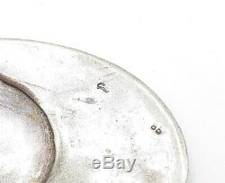 925 Sterling Silver Vintage Cabochon Cut Black Onyx Large Drop Earrings- E5357