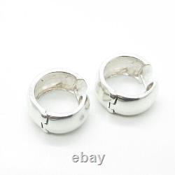 925 Sterling Silver Vintage Huggie Earrings