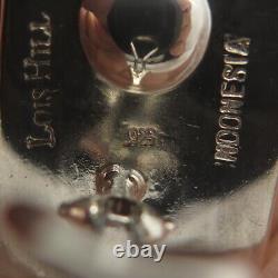 925 Sterling Silver Vintage Louis Hill Woven Clip-On Earrings