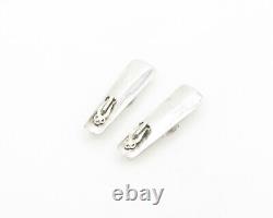 925 Sterling Silver Vintage Shiny Cubic Zirconia Non Pierce Earrings EG9386