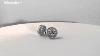 Art Deco Sterling Silver Stud Earrings With Cz Accents Amazing Details Looks Glam