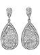 Beautiful Dangling Drop Women's Earrings With Sterling 925 Silver & 4.10ct Cz
