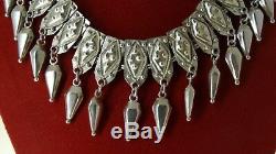 Chatelaine Sterling Silver 925 Vintage Necklace Bracelet Earrings Set $799