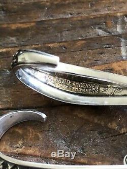 David Andersen vintage saga collection 925 Sterling silver Earrings Norway