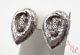 Dian Malouf Sterling Silver Vintage 925 Modernist Heavy Earrings (34.3g) 522056