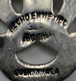 Elegant Vintage Sterling Silver Mexican Taxco Cutout Dangle Pierced Earrings