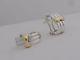 Extremely Rare! Vintage Tiffany & Co Sterling Silver & 750 18k Gold Bow Earrings