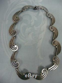 Fantastic Vintage Taxco Mexican 925 Sterling Beto Bracelet, Necklace & Earrings