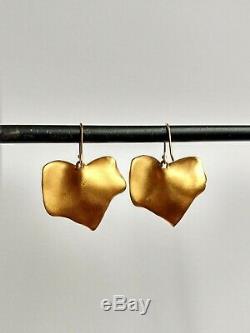 Gabriella Kiss Gold Plated Sterling Silver Ivy Earrings, Vintage