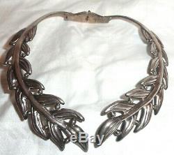 HILARIO LOPEZ TaxcoHLVintageSterling Silver Set Necklace Bracelet Earrings