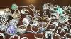 Huge Lot Of 298 Sterling Silver Vintage Rings 1456 Grams Total Weight No Reserve