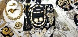 Huge Vintage Jewelry Lot 9ct Sterl Silver Dior Juliana Sets Cr Trifari Earrings