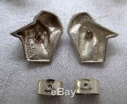 LAPPONIA, BJÖRN WECKSTRÖM Rare Vintage 80s Sterling Silver NASTASSIA Earrings