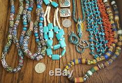 LOT 821 Grams Vtg. Native American Turquoise Coral Sterling Silver Jewelry 925