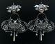 Large Mexican Vintage Style Sterling Silver Love Birds Frida Earrings