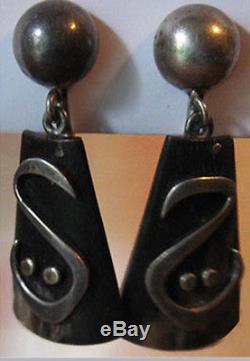 Ledesma Vintage Mexico Sterling Silver Dangle Earrings