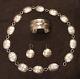 Lot /set Vtg Navajo Concha Belt Necklace Bracelet Earrings Sterling Silver 128g