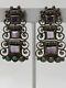 Matl Matilde Poulat Vintage Mexican Sterling Silver Amethyst Turquoise Earrings