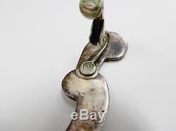 Margot De Taxco Vintage Sterling Silver Enamel Swimming Fish Bracelet & Earrings