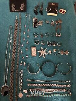 Mexican Native American Othr Sterling Jewelry Lot+Vintage Costume NWT, Marcasite