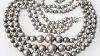 Mexican Silver Ball Bead Necklace Vintage Mexico Jewelry