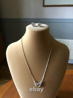 NEW Vintage Juhls Norway Necklace & Earrings Sterling Silver 925 Amethyst MCM