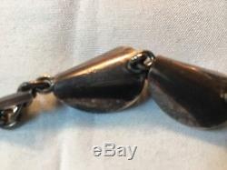N. E. FROM Denmark Vintage 925 Sterling Modernist Necklace Bracelet Pin Earrings