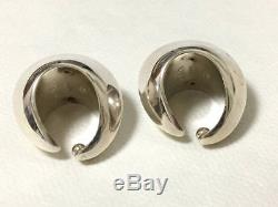 Nanna Ditzel Georg Jensen #126B Sterling Silver Earrings Ear Cuff Vintage