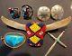 Native American Lot Of Sterling Silver Vintage Rings, Earrings, Cross, And Bolo