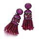 Natural Rosecut Diamond Ruby 925 Sterling Silver Earrings Jewelry