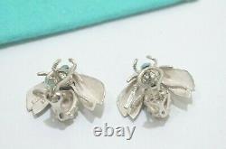 Rare! Tiffany & Co. Sterling Silver Bumble Bee Stud Earrings Vintage