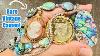 Rare Vintage Gems Cameos And Coins Pricey Abalone Goodwill Bluebox Mystery Jewelry Unboxing