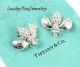 Rare Vintage Tiffany & Co Sterling Silver Large Bumble Bee Earrings Withpouch