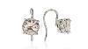 Round Morganite Earrings With Filigree In Sterling Silver Ls3609