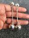 Stunning Vintage Taxco Mexico Modernist Sterling Silver 925 Pierce Earrings