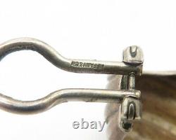 TIFFANY & CO. 925 Silver Vintage Dark Tone Non Pierce Drop Earrings EG6270