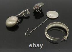 TIFFANY & CO. 925 Sterling Silver Vintage Shiny Lot Single Earrings EG11382