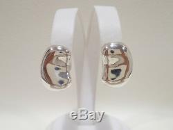 TIFFANY & CO. Sterling silver Beans clip earrings Elsa Peretti Vintage item