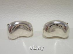 TIFFANY & CO. Sterling silver Beans clip earrings Elsa Peretti Vintage item