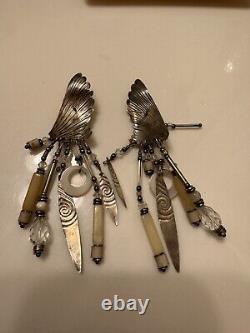 Tabra vintage Sterling Silver earrings, excellent condition Wings