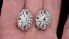 Tesoro Collection Vintage White Topaz Earrings In 925 Silver Ug3248