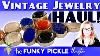 The Funky Pickle Jewelry Haul Victorian Hair Antique Sterling Silver Yard Sale Finds