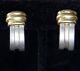 Tiffany & Co Earrings Gold /sterling Vintage Signed 750 And 925. Clip Ons 1980