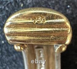 Tiffany & Co Earrings Gold /Sterling Vintage Signed 750 And 925. Clip Ons 1980