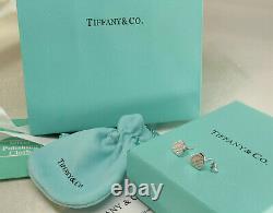 Tiffany & Co Solid Sterling Silver Earrings Rare Vintage Birthday Gift For her