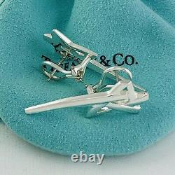 Tiffany & Co Sterling Silver Vintage Paloma Picasso Shooting Star Earrings