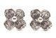 Tiffany & Co Vintage Sterling Silver Dogwood Nature Pearl Flower Earrings Rare