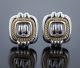 Tiffany & Co, Vintage 18k Gold And Sterling Silver Earrings
